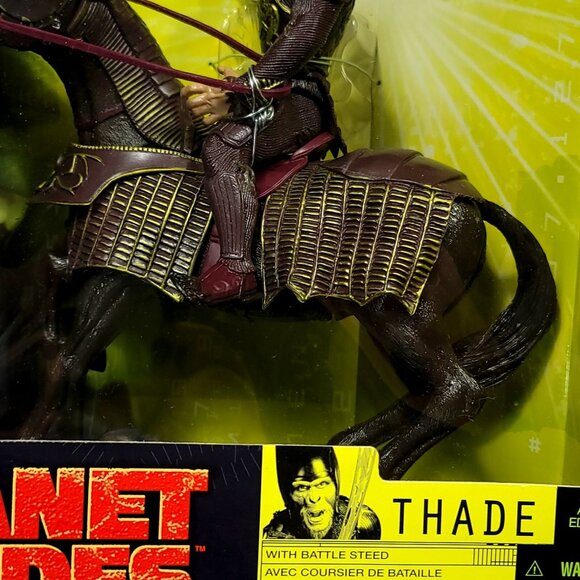 2001 Vintage Planet of the Apes THADE with Battle Steed Action Figure Hasbro - Picture 3 of 9